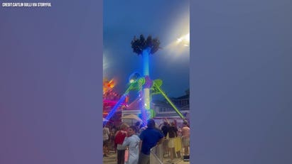 WATCH: Riders left hanging upside down after ride malfunctions at popular NJ boardwalk