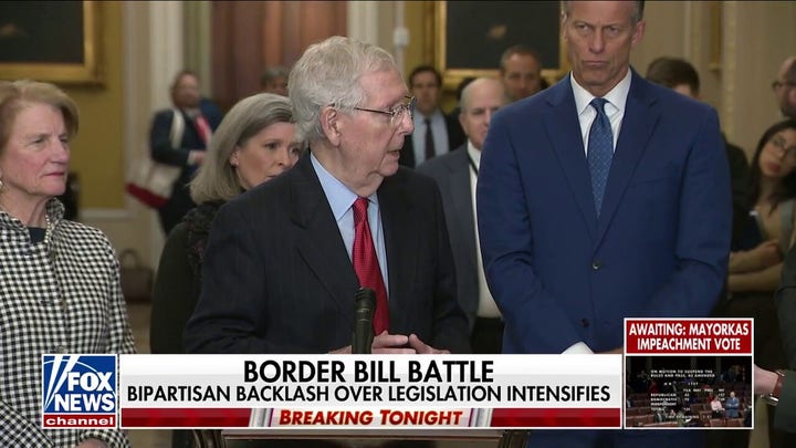 Bipartisan border deal falls apart as Mitch McConnell pushes back on blame