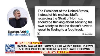 Iranian lawmaker warns Trump about 'securing his own safety'