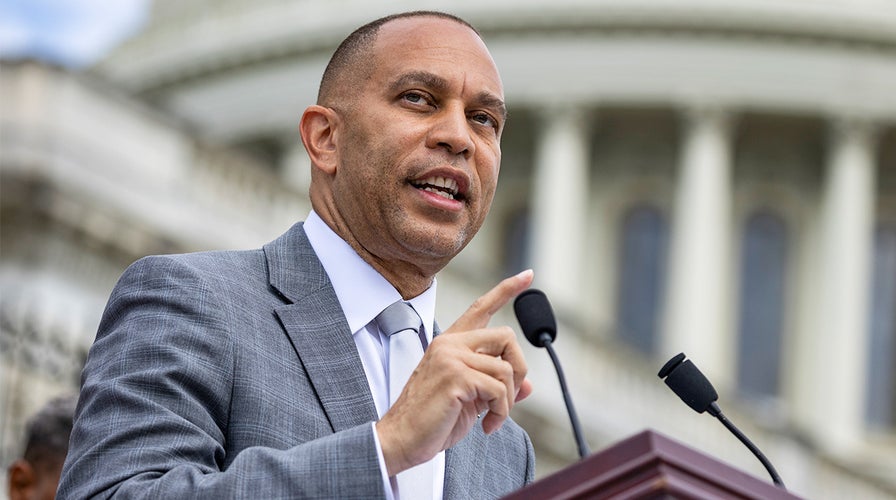 WATCH LIVE: House Minority Leader Jefferies holds presser as Senate Dems meet with Biden advisers