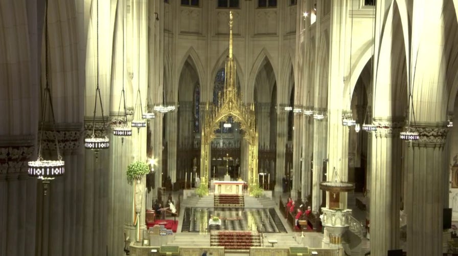 Sunday Mass takes place from St. Patrick's Cathedral