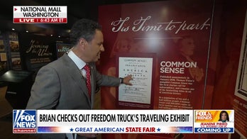 Brian Kilmeade tours Freedom Truck’s traveling American history exhibit