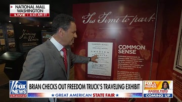 Brian Kilmeade tours Freedom Truck’s traveling American history exhibit