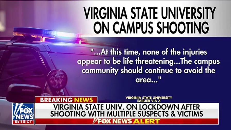 Virginia State University on lockdown after shooting with multiple suspects, victims