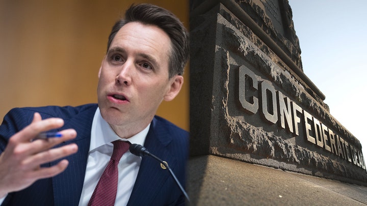 Sen. Hawley blasts Democrats' proposal to rename Confederate-named bases, says 'They're trying to use this to stir up a culture war'