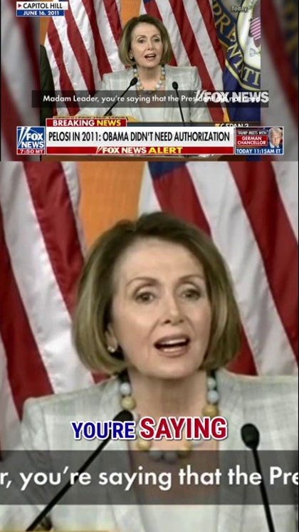 FLASHBACK: Pelosi backs Libya strikes without congressional approval