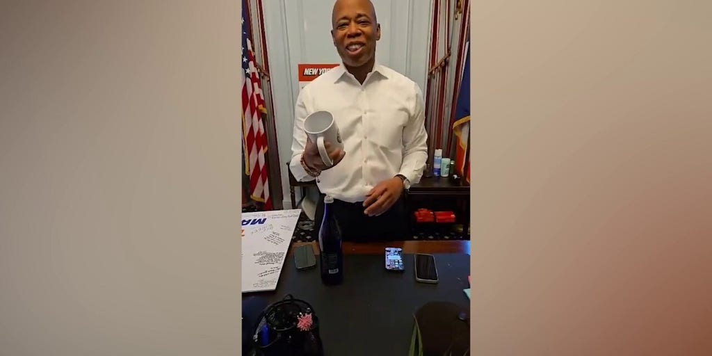 NYC Mayor Eric Adams shares video last day in office reading mug inscribed with his greatest quotes: 'Get your mug man!'