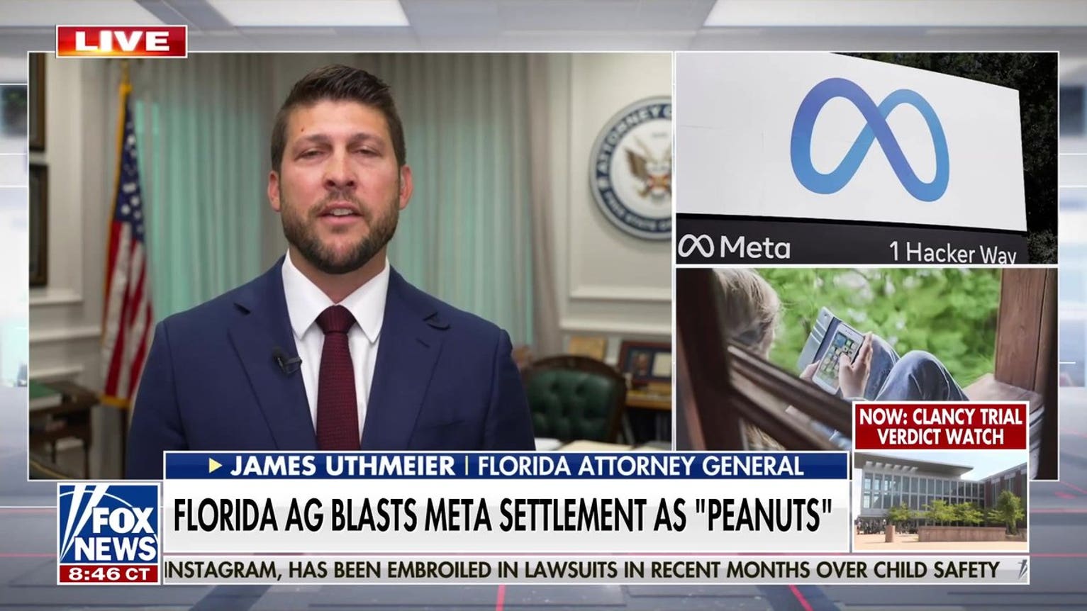 Florida’s AG calls Meta settlement ‘peanuts’