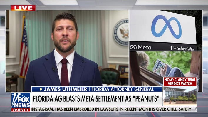 Florida’s AG calls Meta settlement ‘peanuts’