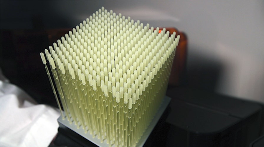 3-D printers making nasal swabs to combat shortage