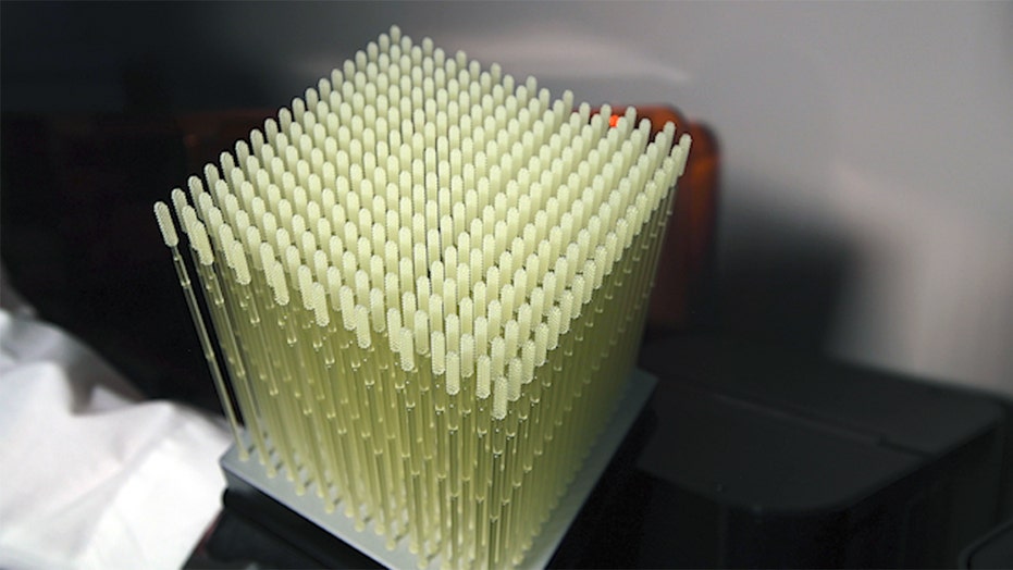 3-D printers making nasal swabs to combat shortage