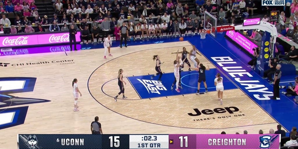 Creighton's Morgan Maly makes buzzer-beater to trim deficit against UConn