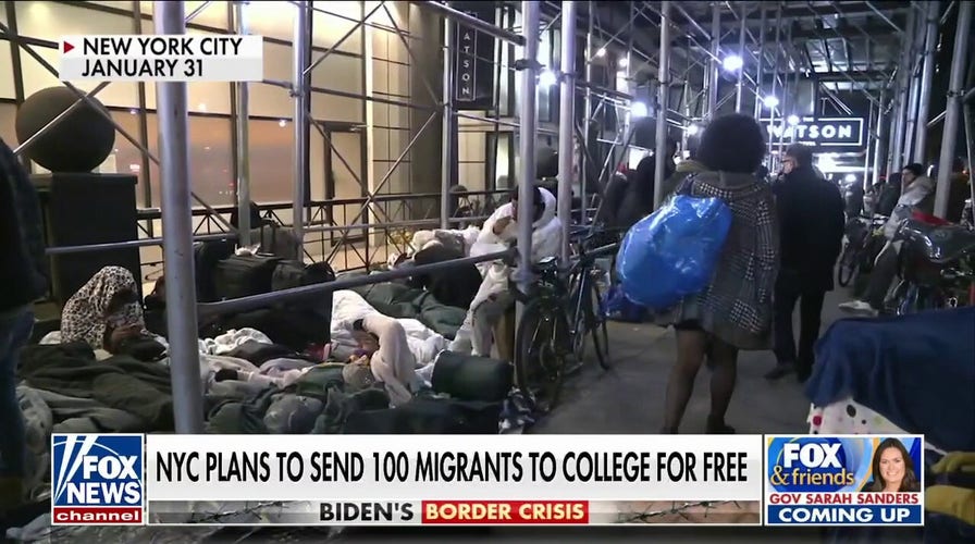 Eric Adams criticized over plan to send migrants to NY college