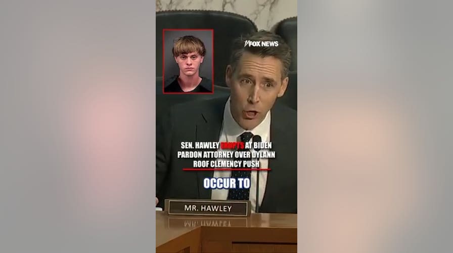 Sen. Hawley ERUPTS at Biden pardon attorney over Dylann Roof clemency hearing