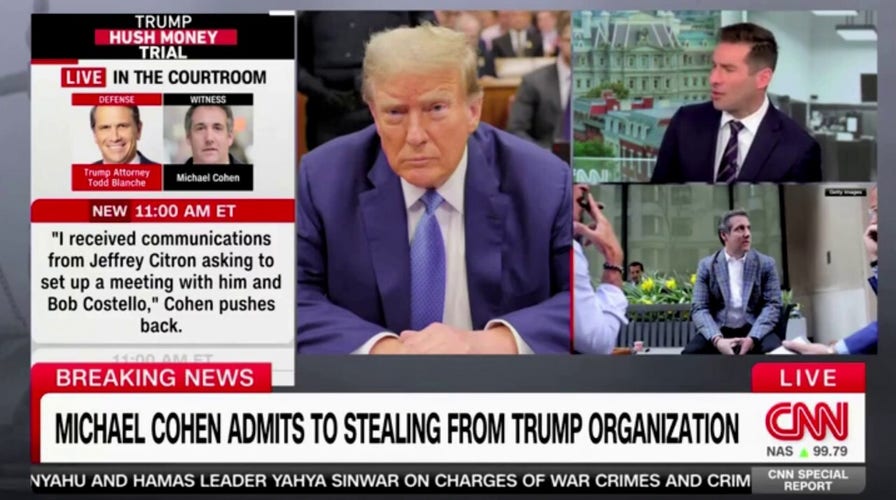 CNN legal analyst says Michael Cohen's admission to stealing from Trump 'more serious' than former president's alleged crime