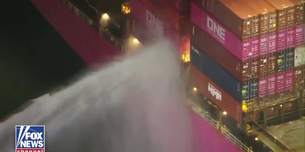 Cargo ship caught fire at Port of Los Angeles: officials