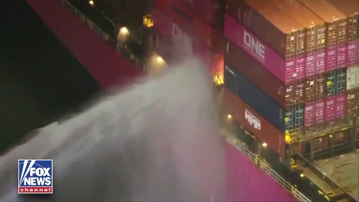 Cargo ship caught fire at Port of Los Angeles: officials