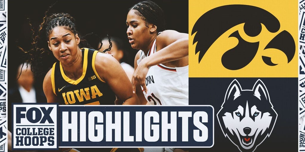No. 11 Iowa Hawkeyes vs. No. 1 UConn Huskies Highlights 🏀 FOX College Hoops
