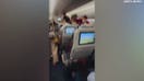 Shocking video captures midair brawl as passengers trade blows on London-bound flight