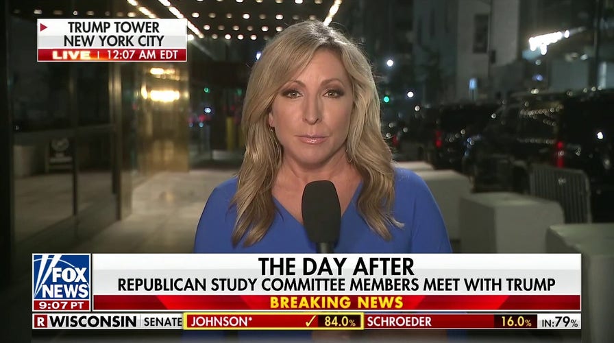 Trump returns to Trump Tower after meeting with Republicans following FBI raid