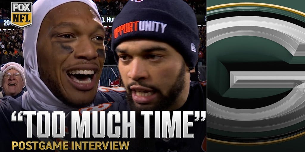 'F the Packers' 😤 DJ Moore and Caleb Williams after Bears' IMPROBABLE comeback win over Packers
