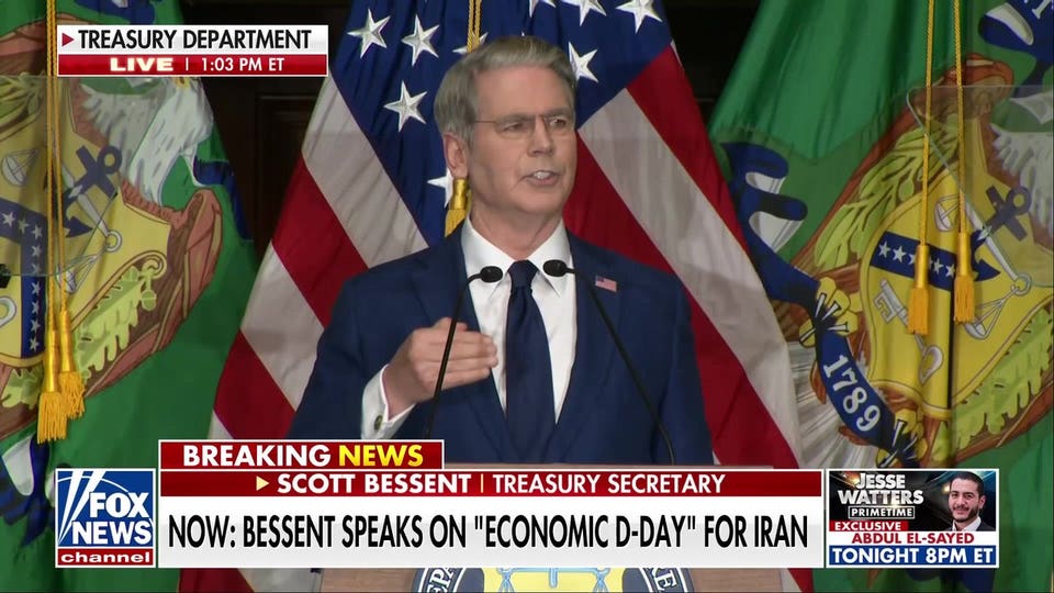 Scott Bessent unveils new sanctions against Iran