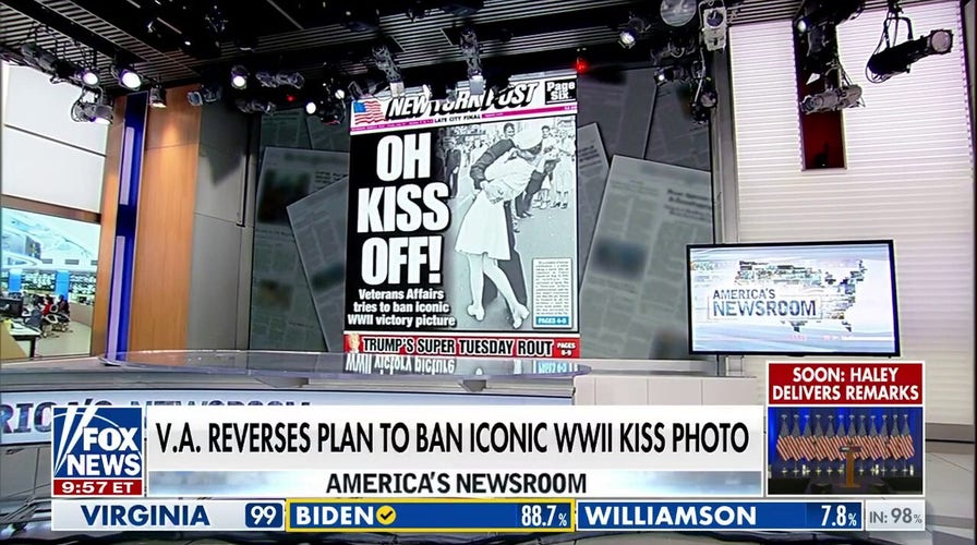 VA nixes plan to ban iconic WWII kiss photo following outrage