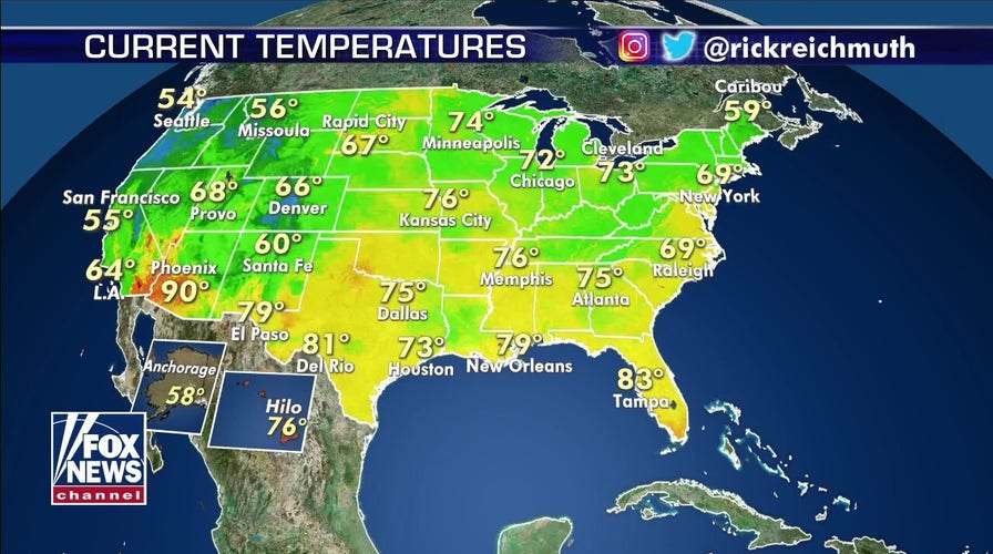 National forecast for Saturday, July 4