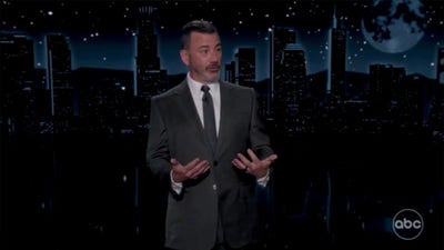 Jimmy Kimmel attacks Spencer Pratt as 'screaming jerk' and claims he has no solutions to problems in LA