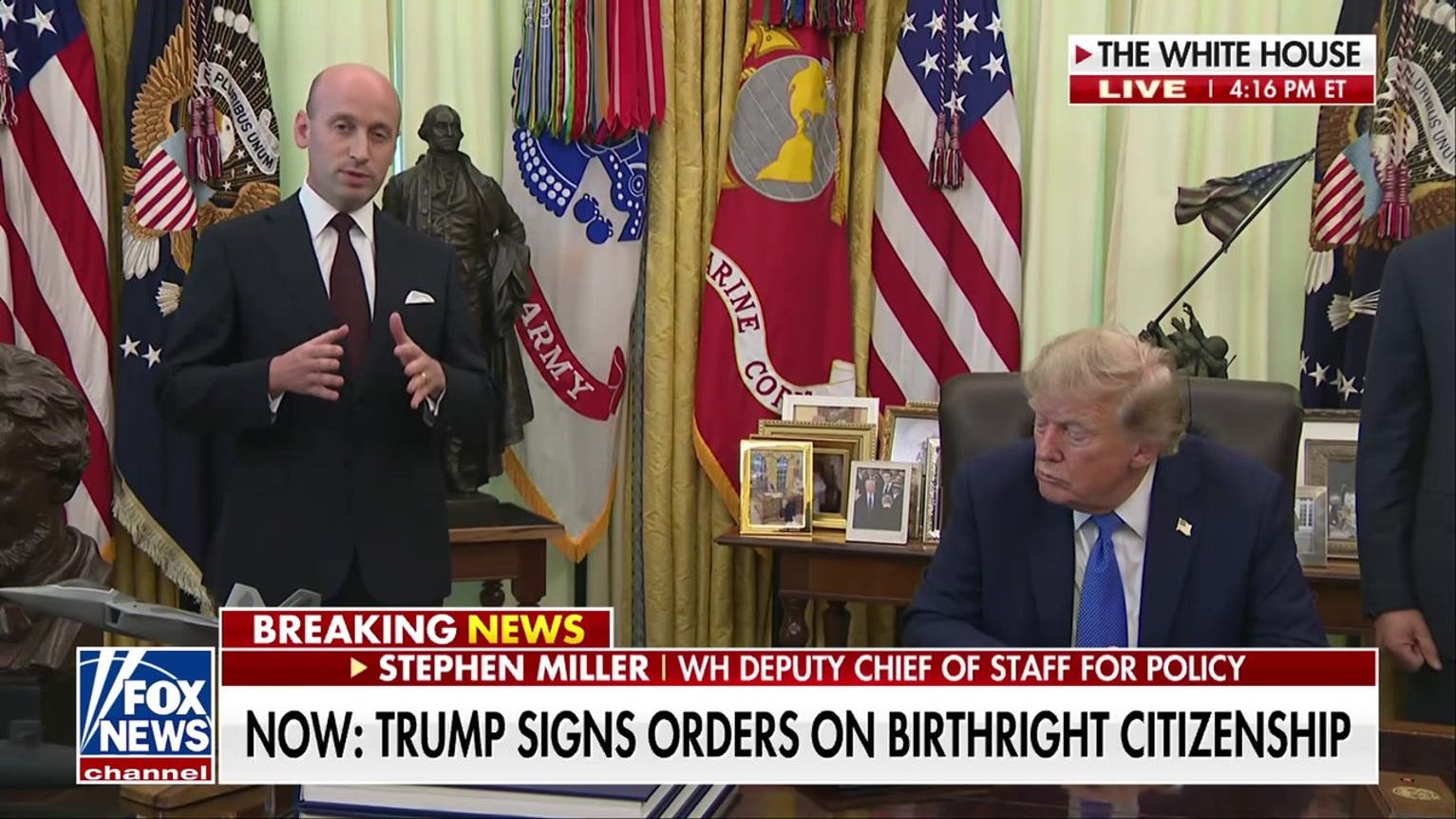 Stephen Miller explains Trump's birthright citizenship executive orders