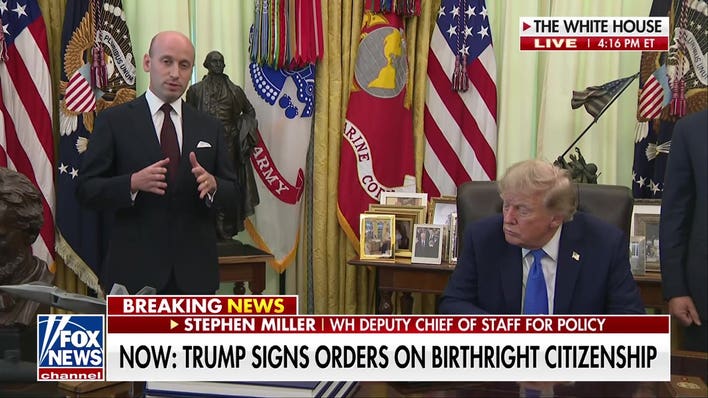 Stephen Miller explains Trump's birthright citizenship executive orders