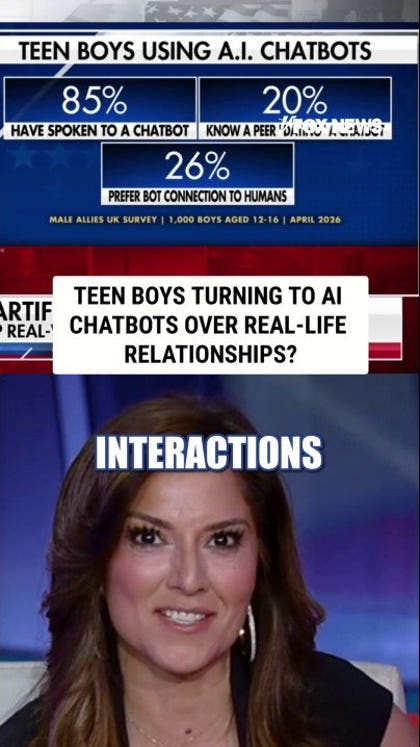 Teen boys turning to AI chatbots over real-life relationships?