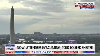 Attendees told to seek shelter amid severe weather at Washington, DC, America 250 celebration