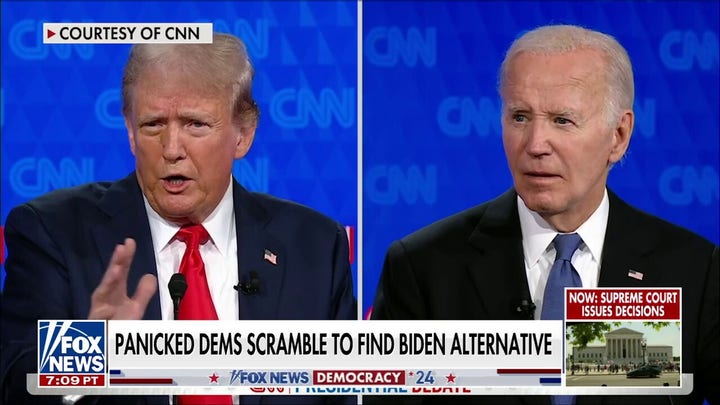 Top House Democrat stands by Biden amid party panic over debate