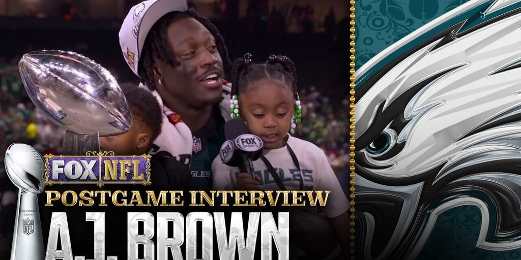 A.J. Brown after Eagles win Super Bowl LIX against Chiefs: 'The city needed this' | NFL on FOX