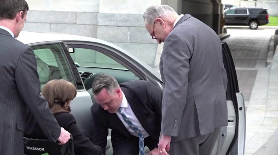 Sen. Dianne Feinstein arrives at the U.S. Capitol for first time in months