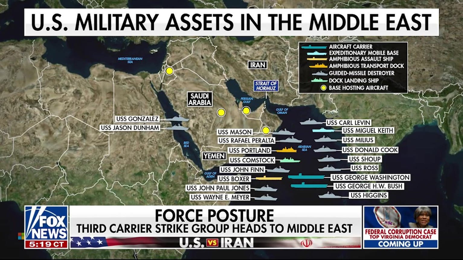 3rd US aircraft carrier strike group heads to Middle East