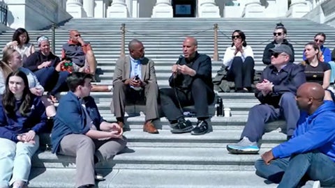 WATCH LIVE: Democrats stage Capitol steps spectacle to lecture America on 'moral urgency' - Fox News