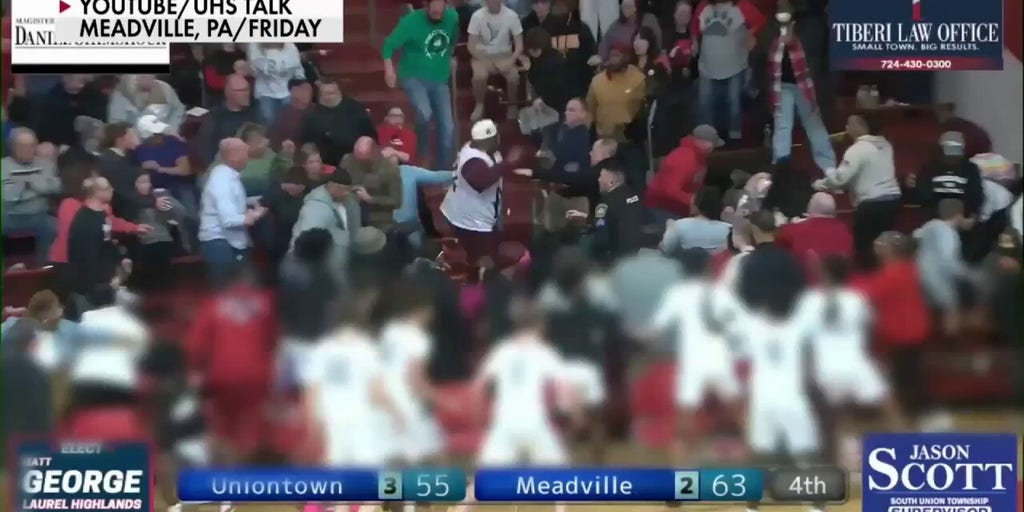 Pennsylvania high school basketball game brawl seen on video