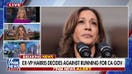 Kamala Harris reveals whether she will run for California governor