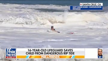 16-year-old lifeguard saves child from dangerous rip tide in Santa Cruz