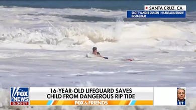 16-year-old lifeguard saves child from dangerous rip tide in Santa Cruz