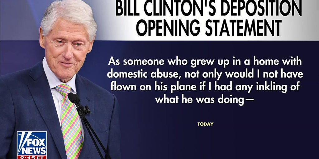 Bill Clinton: If I had known about Epstein’s crimes, I would have turned him in myself
