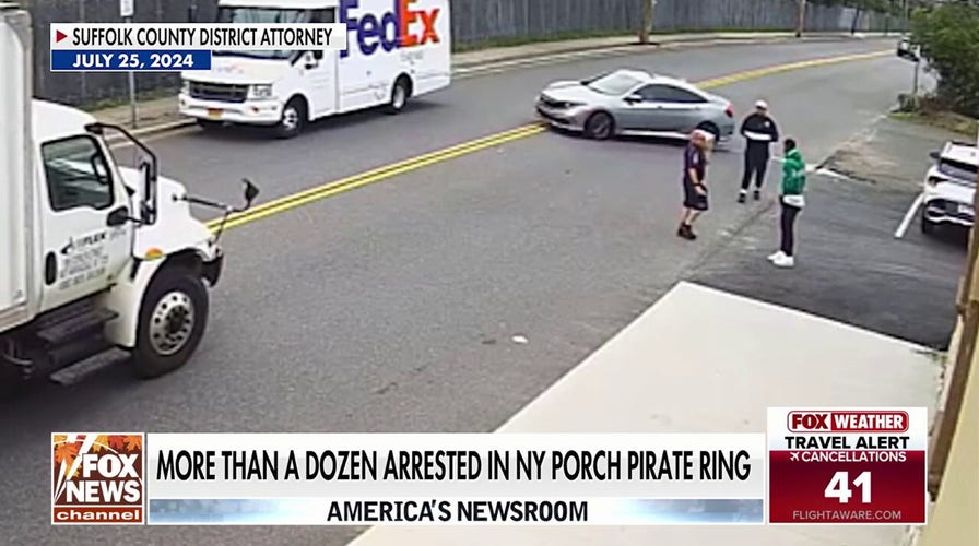 14 arrested successful  'porch pirate' theft ring