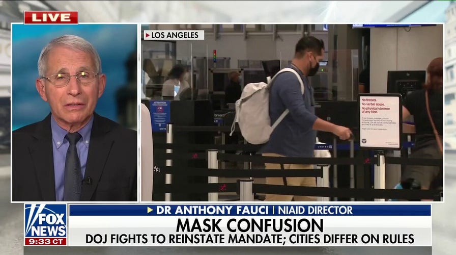 Dr. Fauci: Travel mask mandate should remain a CDC decision