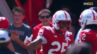 Jamal Rule takes it 24 yards for a TD, giving Nebraska lead over Ohio