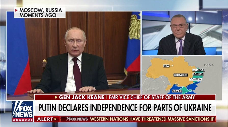 Gen. Keane: Putin likely to engage in phased military campaign against Ukraine