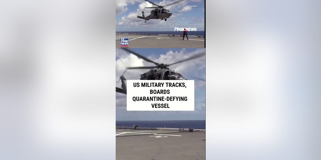 WATCH: US forces track, board quarantine-defying vessel