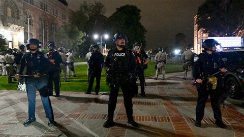 WATCH LIVE: Police descend on college campuses after anti-Israel encampments turn violent - Fox Business Video