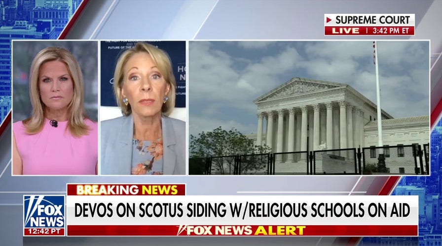 Devos on SCOTUS siding with religious schools on aid: Huge victory for parents and students